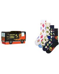Happy Socks - Assorted 3-pack Food Truck Crew Socks Gift Box - Lyst