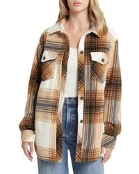 Thread & Supply - Plaid Polar Fleece Shacket - Lyst