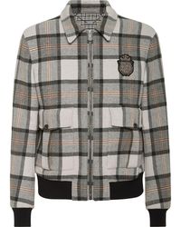 Billionaire - Wool Check Jacket Crest - Lyst