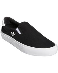 black adidas slip on shoes