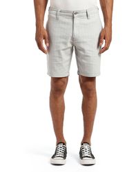 Mavi - Noah Stripe Stretch Twill Flat Front Shorts - Lyst