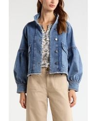 Treasure & Bond - Blouse Sleeve Denim Jacket - Lyst