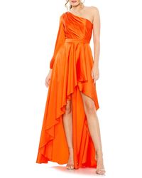Mac Duggal - One-shoulder Single Long Sleeve High-low Gown - Lyst