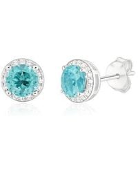 Donatello Gian - Sterling Halo Stud Earrings - Lyst