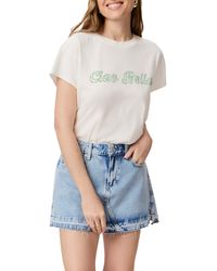 PAIGE - Ren Ciao Bella Cotton & Linen Graphic T-shirt - Lyst