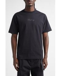 Burberry - Check Cursive Logo Cotton T-Shirt - Lyst