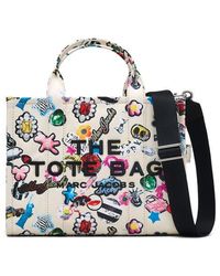 Marc Jacobs - The Medium Sticker Canvas Tote Bag - Lyst