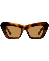 Loewe - Chunky Anagram 50mm Small Cat Eye Sunglasses - Lyst