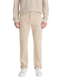 Vince - Dylan Slim Fit Peached Stretch Cotton Pants - Lyst