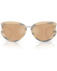 DIESEL - Dl3007U Trini-D-Y 61Mm Mirrored Cat Eye Sunglasses - Lyst
