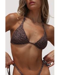 Stone Fox - Flores Triangle Bikini Top - Lyst