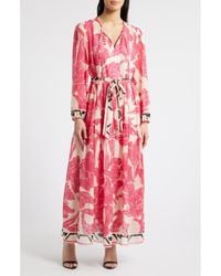 Julia Jordan - Floral Print Long Sleeve Maxi Dress - Lyst