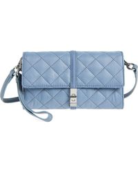 MZ Wallace - Astor Diamond Quilted Nylon Convertible Crossbody Bag - Lyst