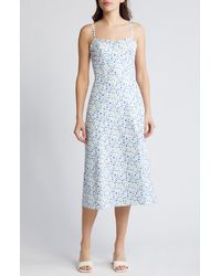 French Connection - Camille Echo Floral Midi Sundress - Lyst