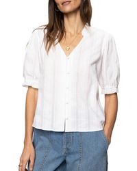Sanctuary - Fall Into You Cotton Button-Up Top - Lyst