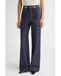 Cinq À Sept - Bev High Waist Flare Leg Jeans - Lyst