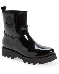 Moncler - Ginette Logo Waterproof Rain Boot - Lyst