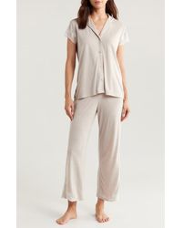 Natori - Shangri-Lace Short Sleeve Shirt & Pants Pajama 2-Piece Set - Lyst