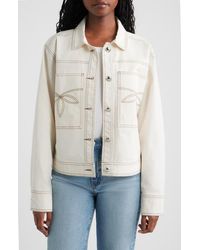 Rails - Briggs Topstitch Detail Stretch Cotton Jacket - Lyst