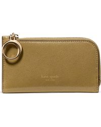 Kate Spade - Halo Glazed Leather Small Wallet - Lyst