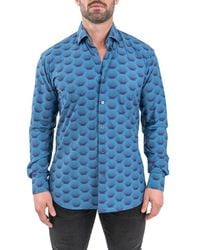 Maceoo - Einstein Stretch Horizon Button-Up Shirt - Lyst