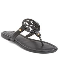 Tory Burch - Miller Leather Thong Sandals - Lyst