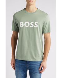 BOSS - Tiburt Logo Graphic T-Shirt - Lyst