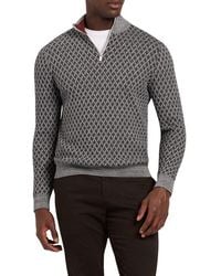 Ted Baker - Dammon Quarter Zip Pullover - Lyst