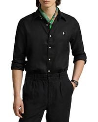 Polo Ralph Lauren - Solid Linen Button-Down Shirt - Lyst