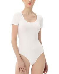 Kimi + Kai - U-Neck Basic Bodysuit - Lyst