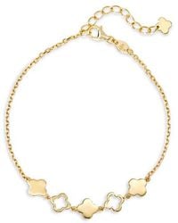 DEVATA - Clover Chain Bracelet - Lyst