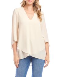 Karen Kane - Crossover Hem Asymmetric Top - Lyst