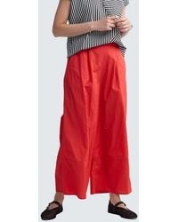 Luukaa - Elinea Printed Poplin Wide-Leg Pants - Lyst