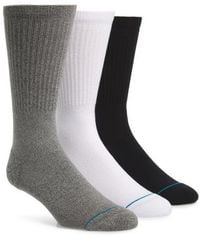 Stance - Icon Assorted 3-pack Crew Socks - Lyst