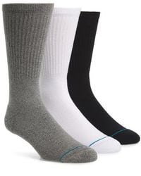 Stance - Icon Assorted 3-pack Crew Socks - Lyst