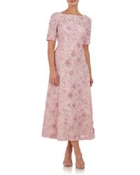 JS Collections - Jenni Floral Lace Cocktail Midi Dress - Lyst