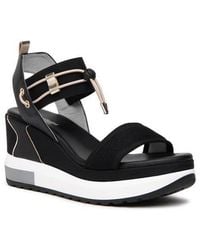 Nero Giardini - Bungee Platform Wedge Sandal - Lyst