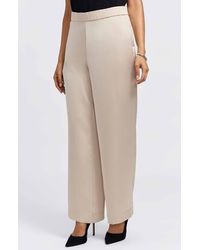 Foxcroft - Hostess Satin Pull-On Pants - Lyst