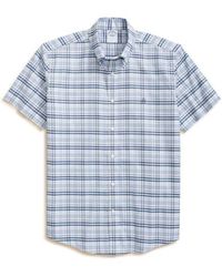 Brooks Brothers - Non-Iron Plaid Cotton Stretch Oxford Button-Down Shirt - Lyst