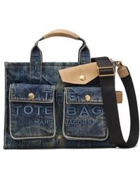 Marc Jacobs - The Denim Suede Medium Cargo Tote Bag - Lyst