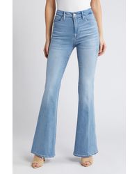 GOOD AMERICAN - Good Legs Split Back Pocket Flare Jeans - Lyst