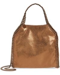 Stella McCartney - Mini Falabella Shiny Dot Faux Leather Crossbody Bag - Lyst