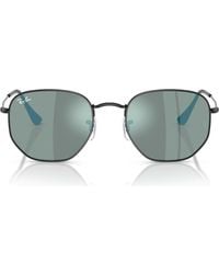 Ray-Ban - 54Mm Hexagonal Flat Lens Sunglasses - Lyst