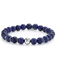 Mr Lowe by Sheryl Lowe - Mr Lowe Bead Bracelet With Round Bead And 6 Wavy Disks - Lyst