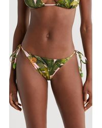 FARM Rio - Banana Leaves Side Tie Bikini Bottoms - Lyst