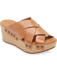 Chocolat Blu - Yetta Platform Wedge Slide Sandal - Lyst