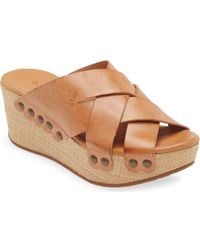 Chocolat Blu - Yetta Platform Wedge Slide Sandal - Lyst