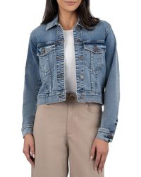 Kut From The Kloth - Angela Crop Denim Jacket - Lyst