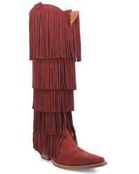 Dingo - Wild Child Fringe Knee High Western Boot - Lyst