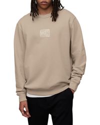 AllSaints - Varden Crewneck Logo Shirt - Lyst